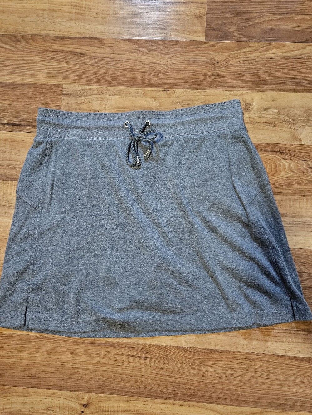 Blair Gray Drawstring Mini Skirt Skort